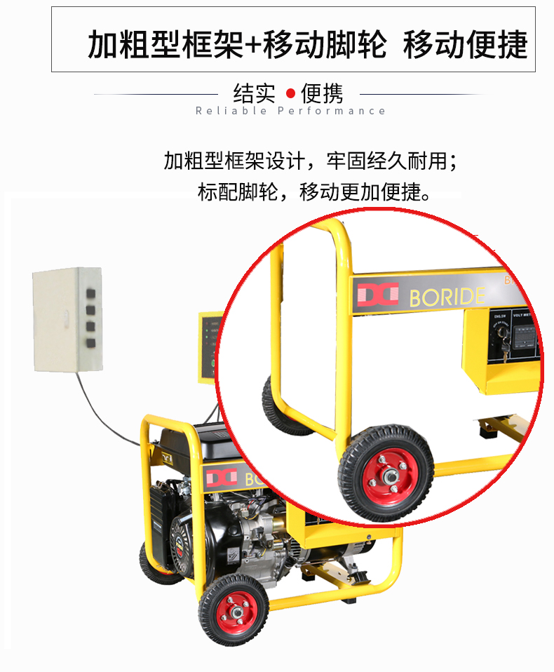 單相5kW無人值守ATS小型汽油發(fā)電機組特點